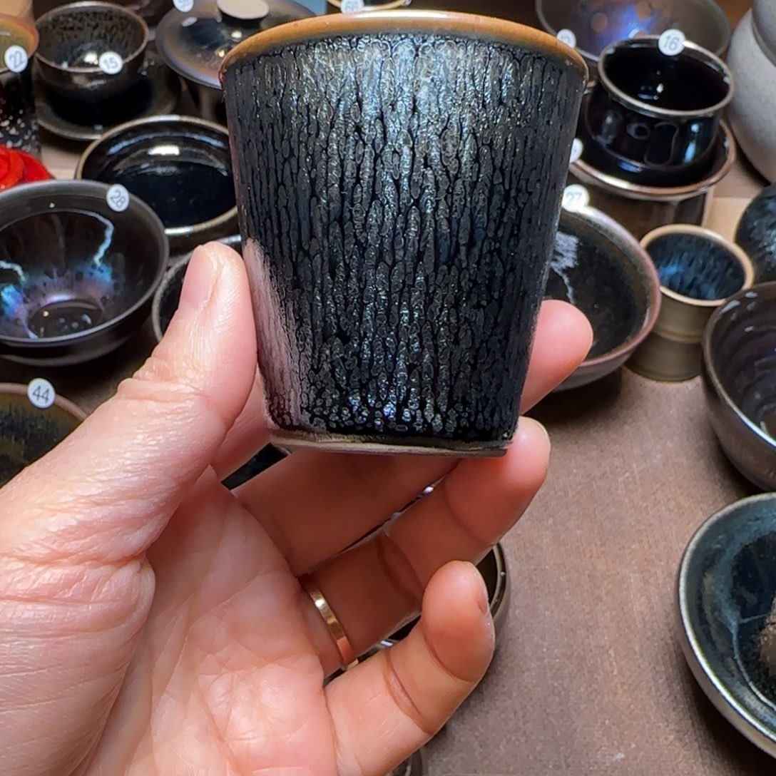 茶盏86 若叶百花薄胎冰桶