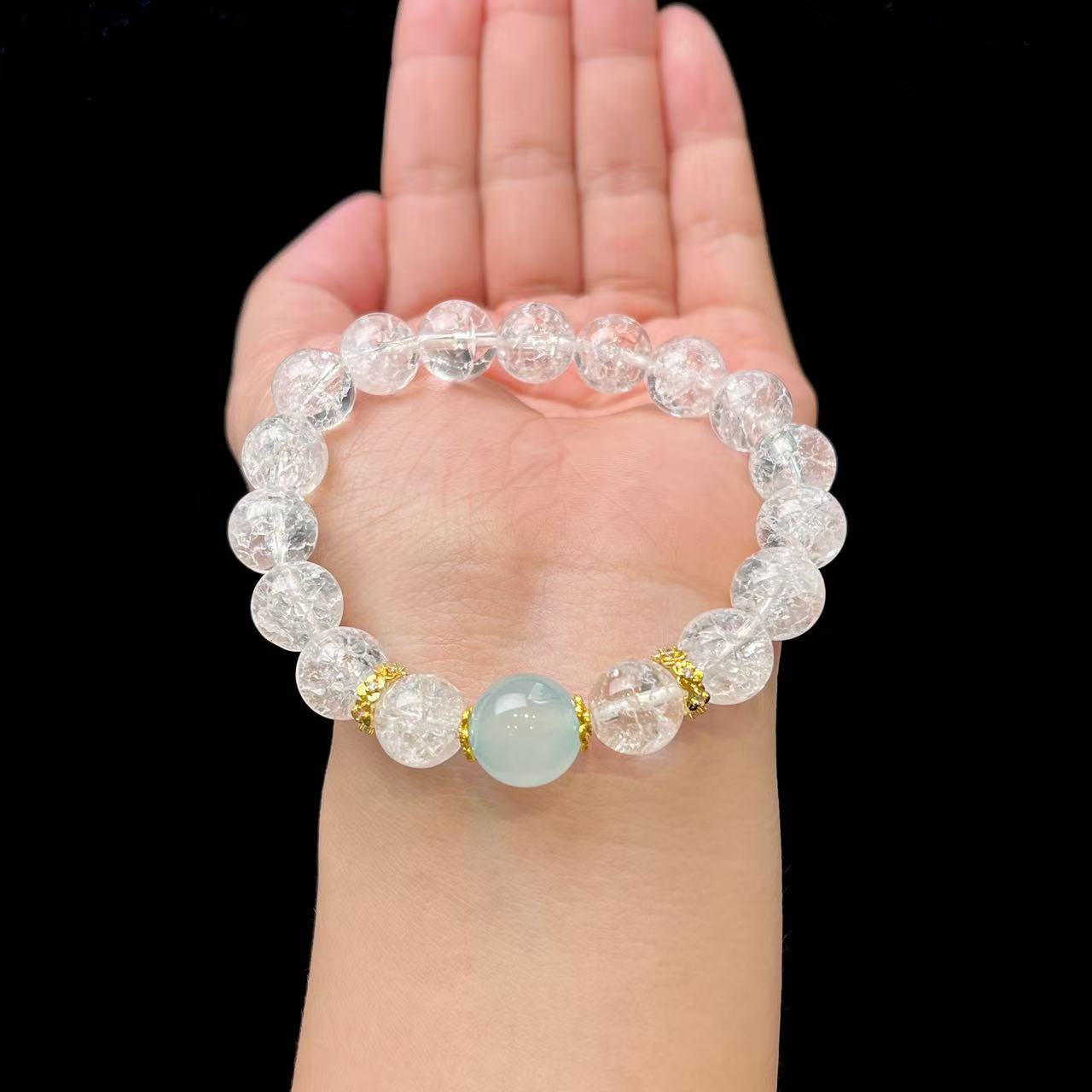 暴风雪水晶手串 C01-365