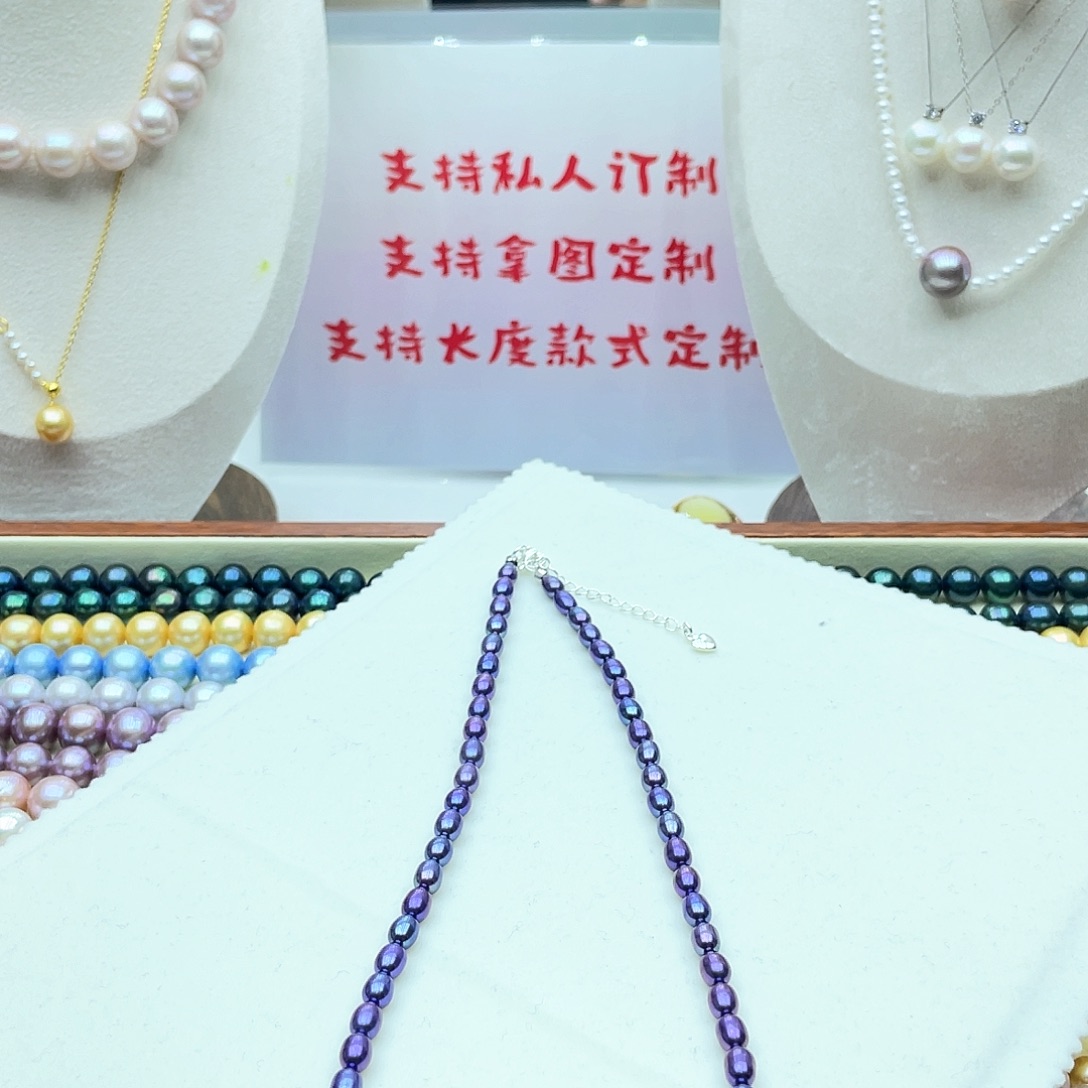 淡水珍珠颈饰合金