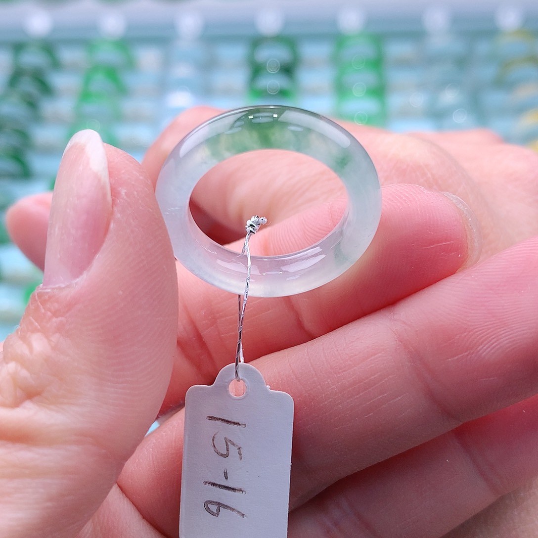 翡翠戒指未镶嵌A货缅甸翡翠