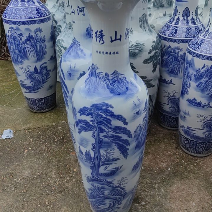 瓶阿****利一对1.2陶瓷落地大花瓶