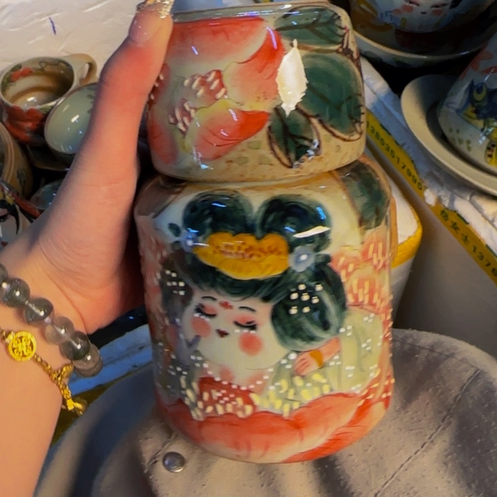 瓷片景德镇陶瓷手工手绘