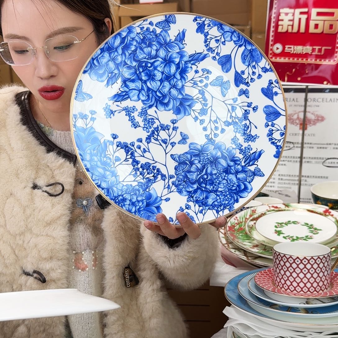 骨瓷高骨12英寸平盘30.5cm一个