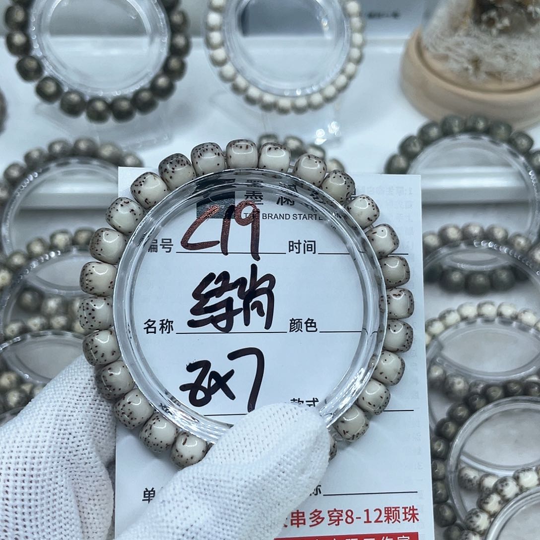 手串星月菩提朱*C19绿背