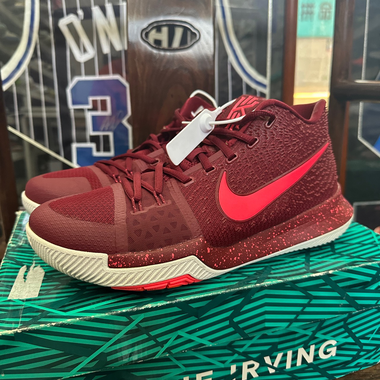 42码/欧文3 酒红/52312 98/篮球鞋/原盒/852396-681