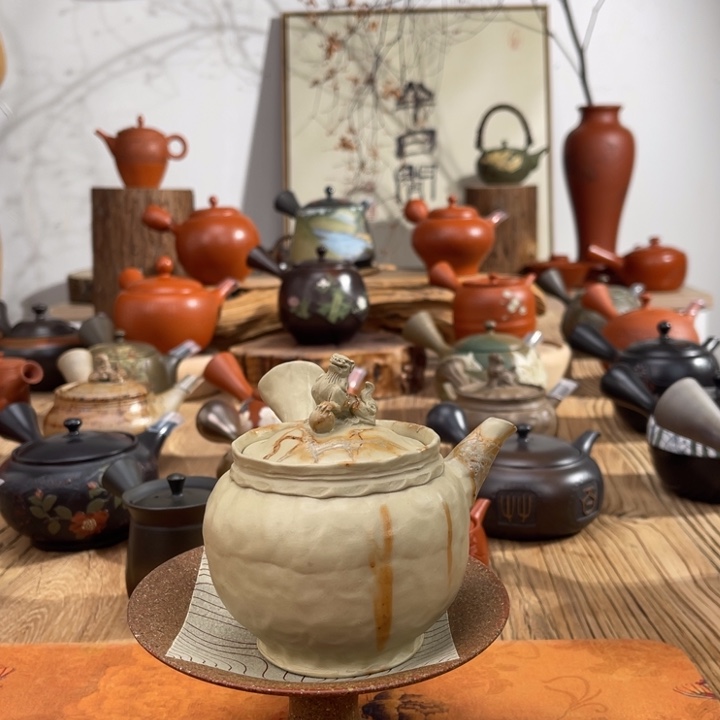 無*常滑弥平手作茶壶