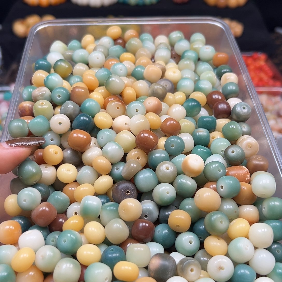 菩提根/象牙果手串微瑕非料混800颗有坏