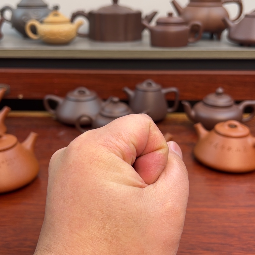 永***夜茶壶紫砂石瓢：150cc 精挑红降坡