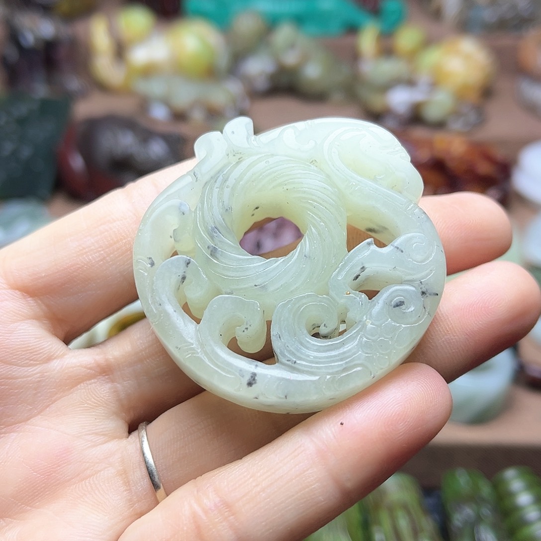 白玉菩提吊坠114。。