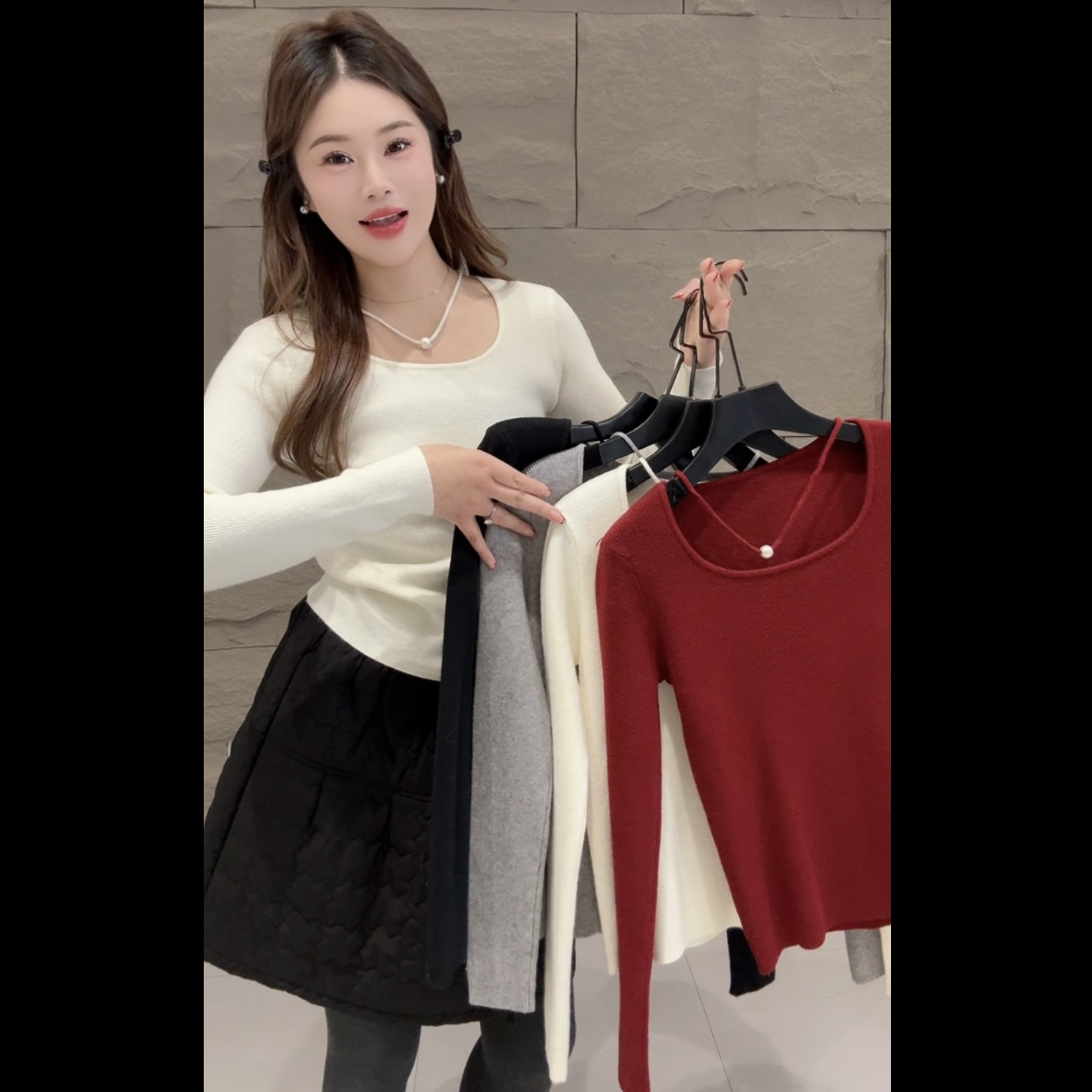 31549纯色百搭毛衣