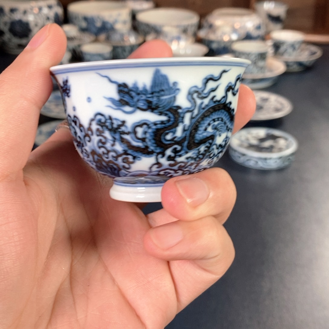 用****7景德镇陶瓷龙单杯