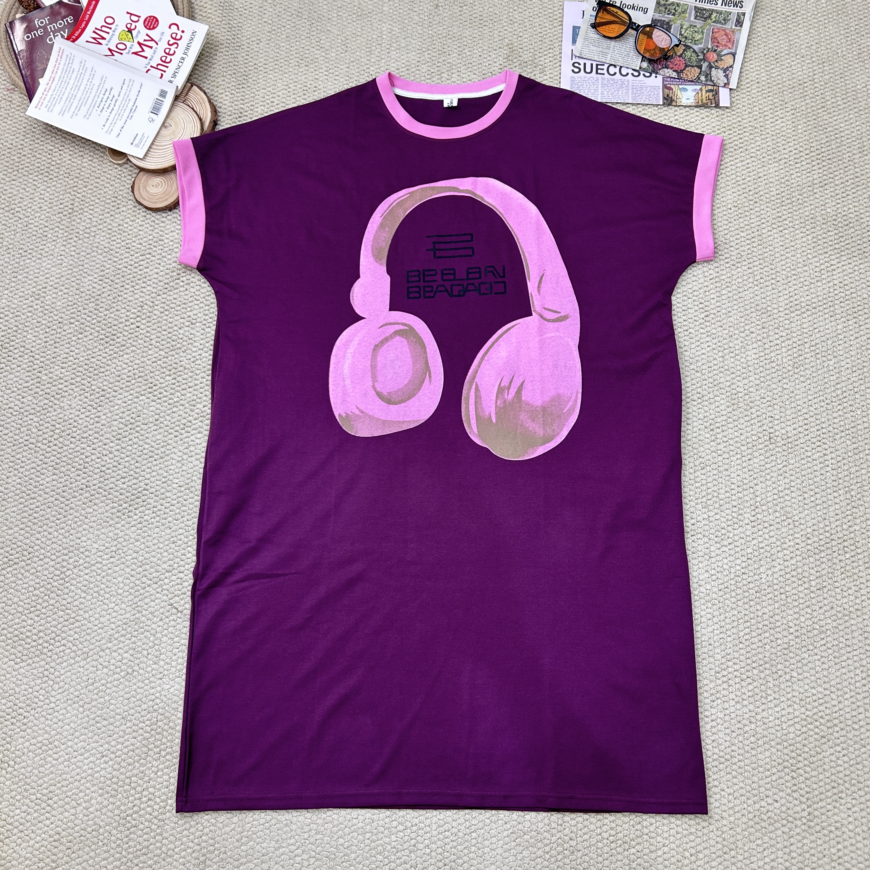 2025夏季新款卡通印花短袖连衣裙2620