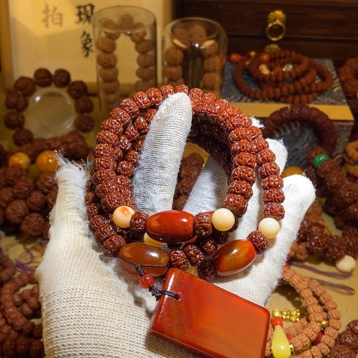 文****吊坠金刚菩提105玉化108无事牌