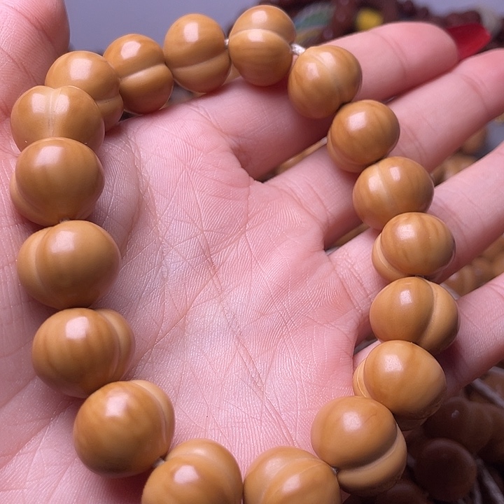 猴头核桃手串16尺寸镜面柯基屁桃手持全品无暇