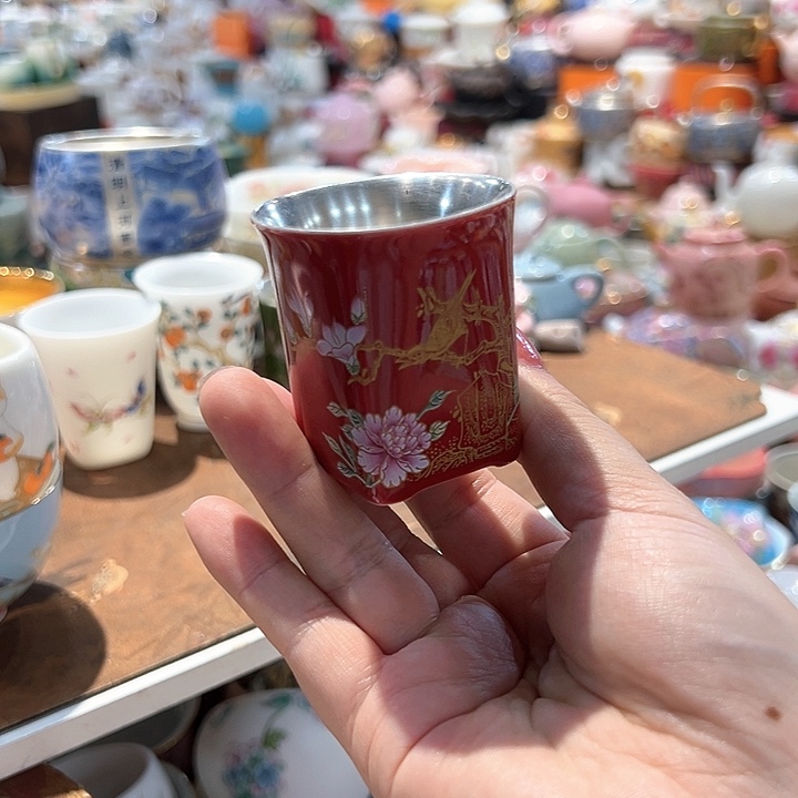 瓷片漂亮的小茶具啊