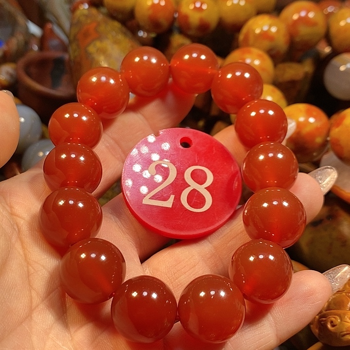 玛瑙/玉髓未镶嵌手链@*哥