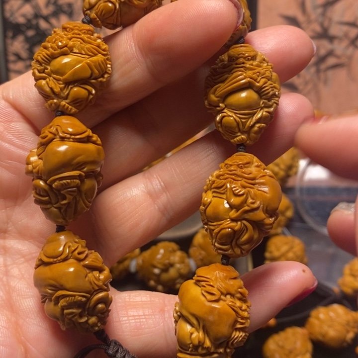 橄榄核手串/手链訫*钟馗手串