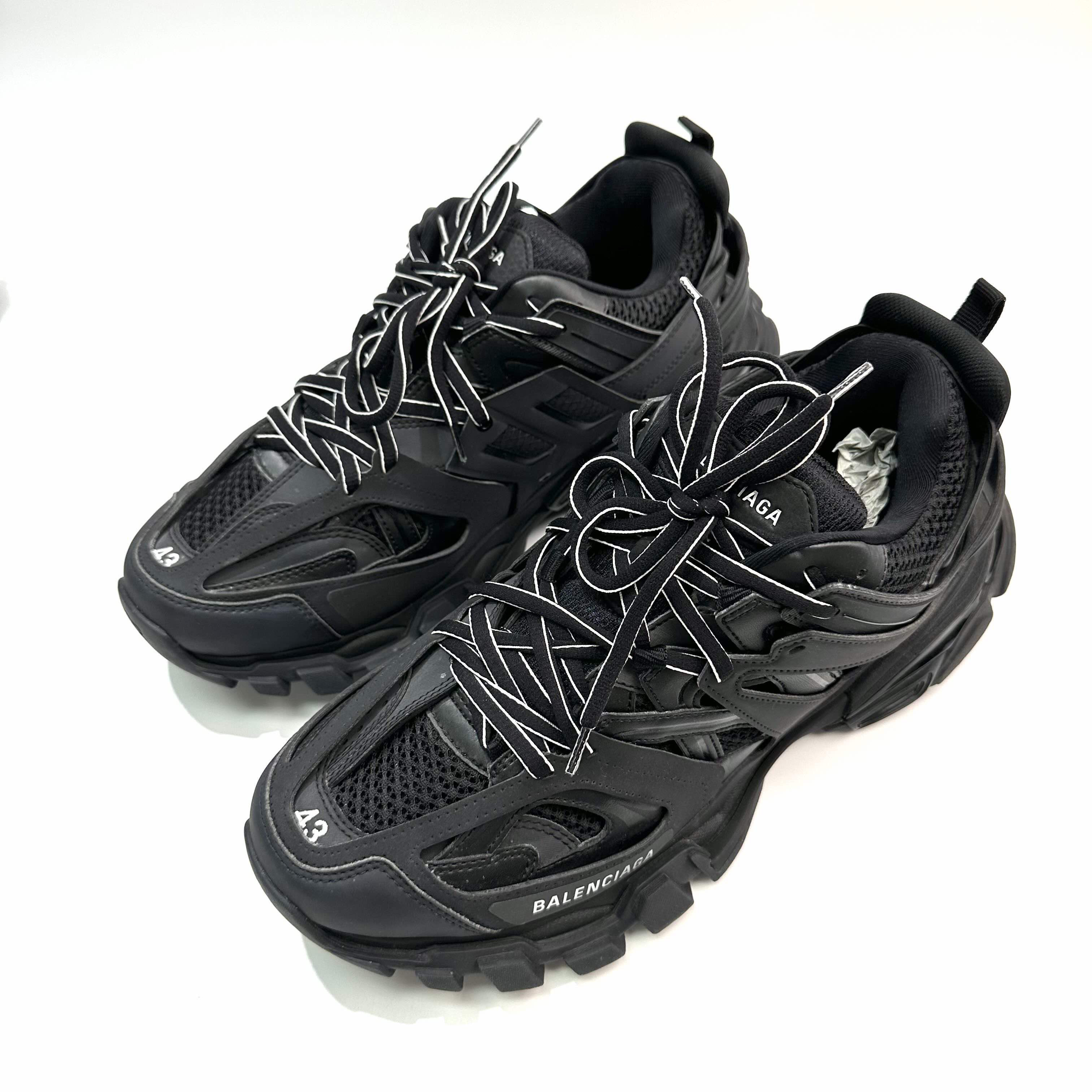 99新 Balenciaga/巴黎世家 43码 黑色 Track1.0老爹鞋 bl0179