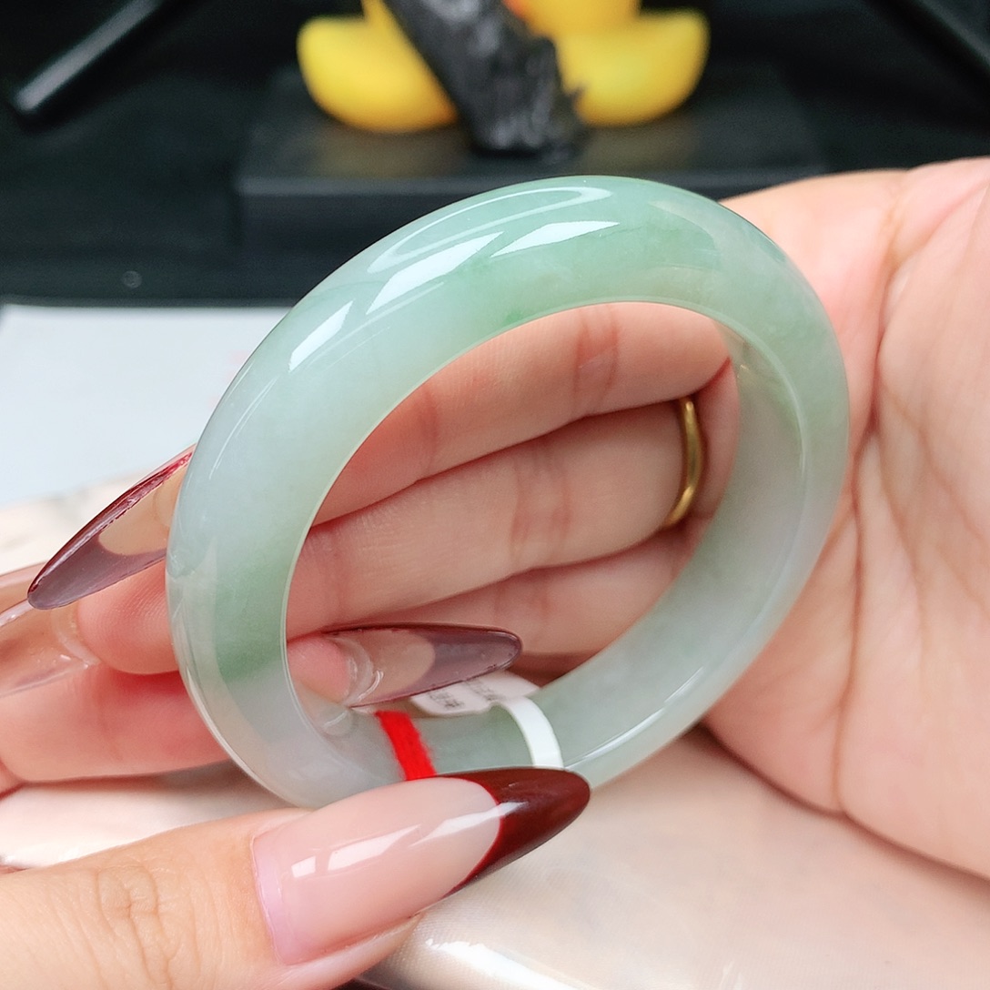 未镶嵌手镯翡翠53-54圈口