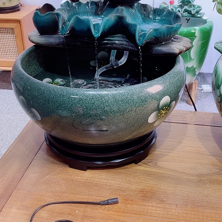 陶景德镇高温流水摆件2222