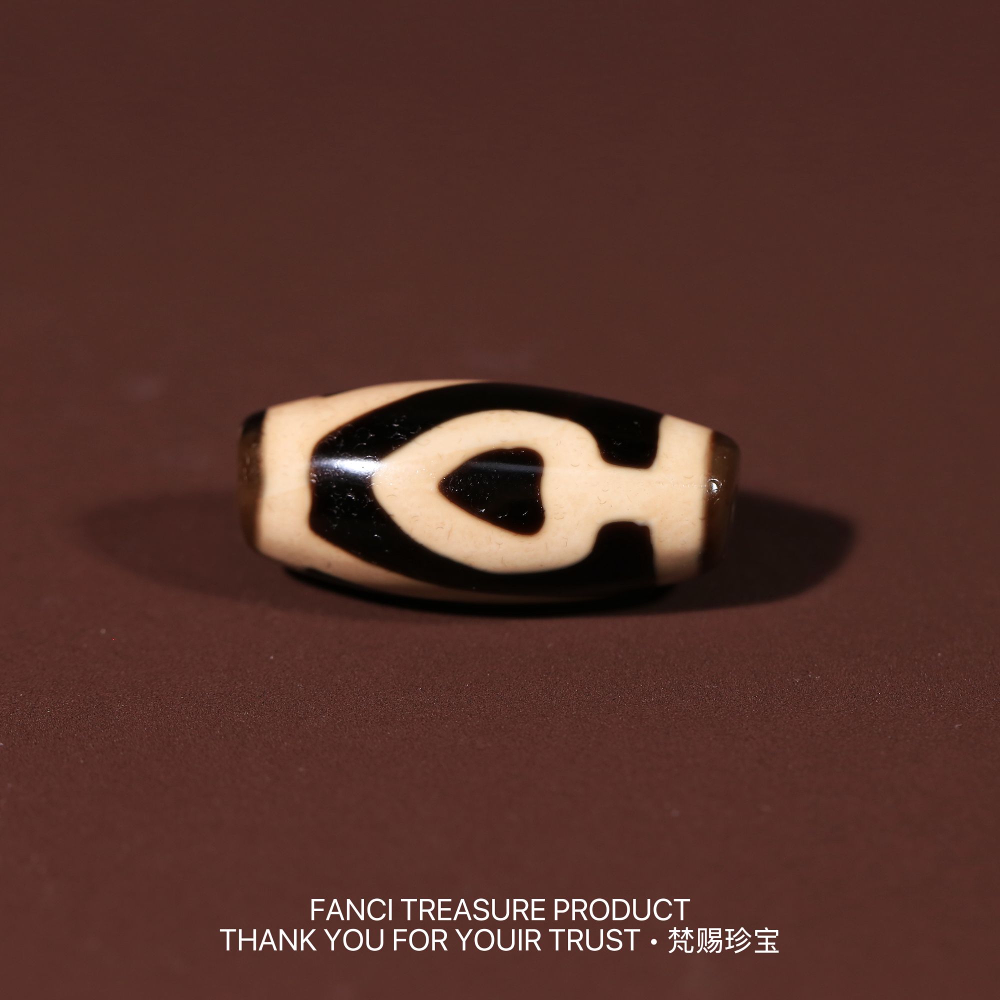 梵赐珍宝·【行运任晓攀老超顶料满砂】菩提二眼天珠