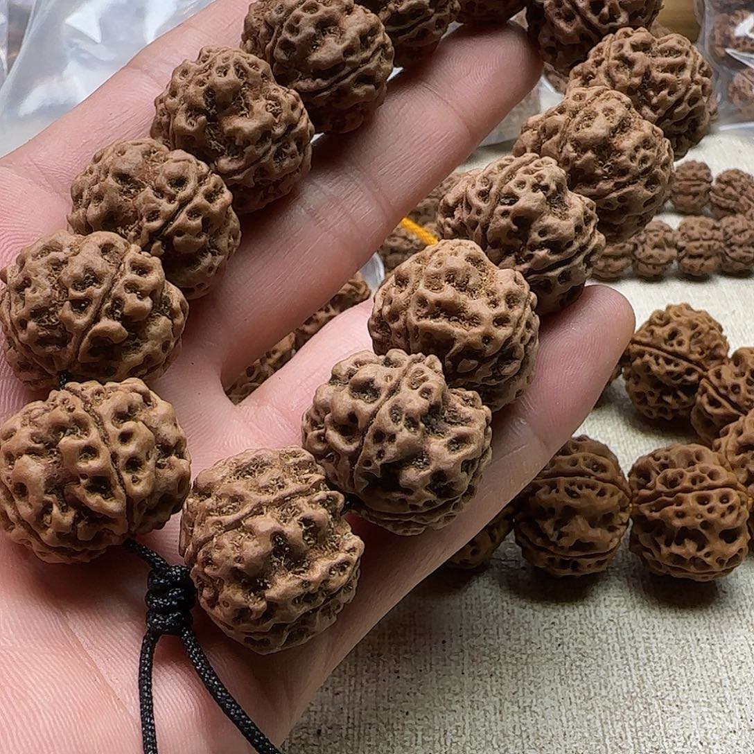 兜***转金刚菩提手串1原生态古龙铁籽油皮
