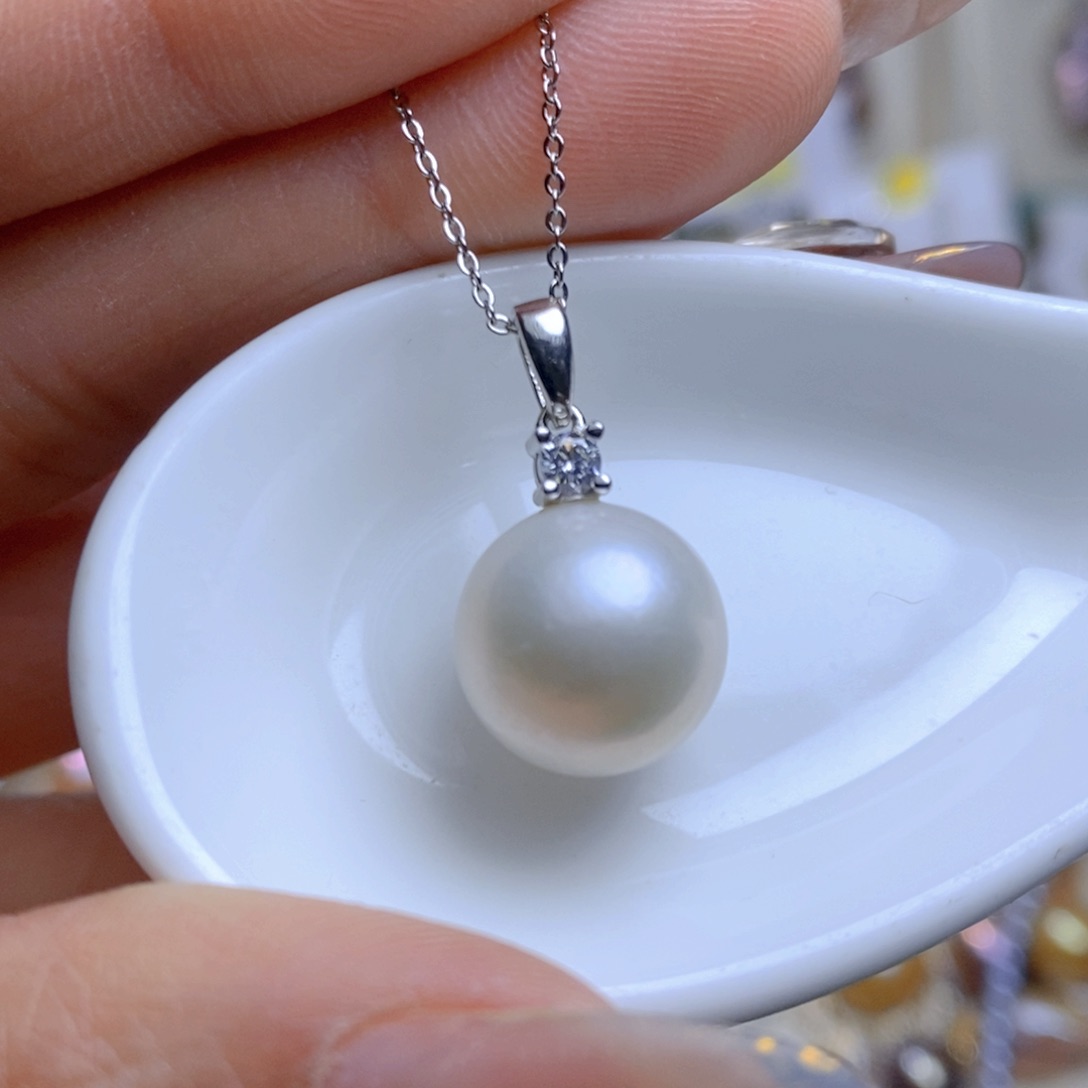 淡水珍珠吊坠合金