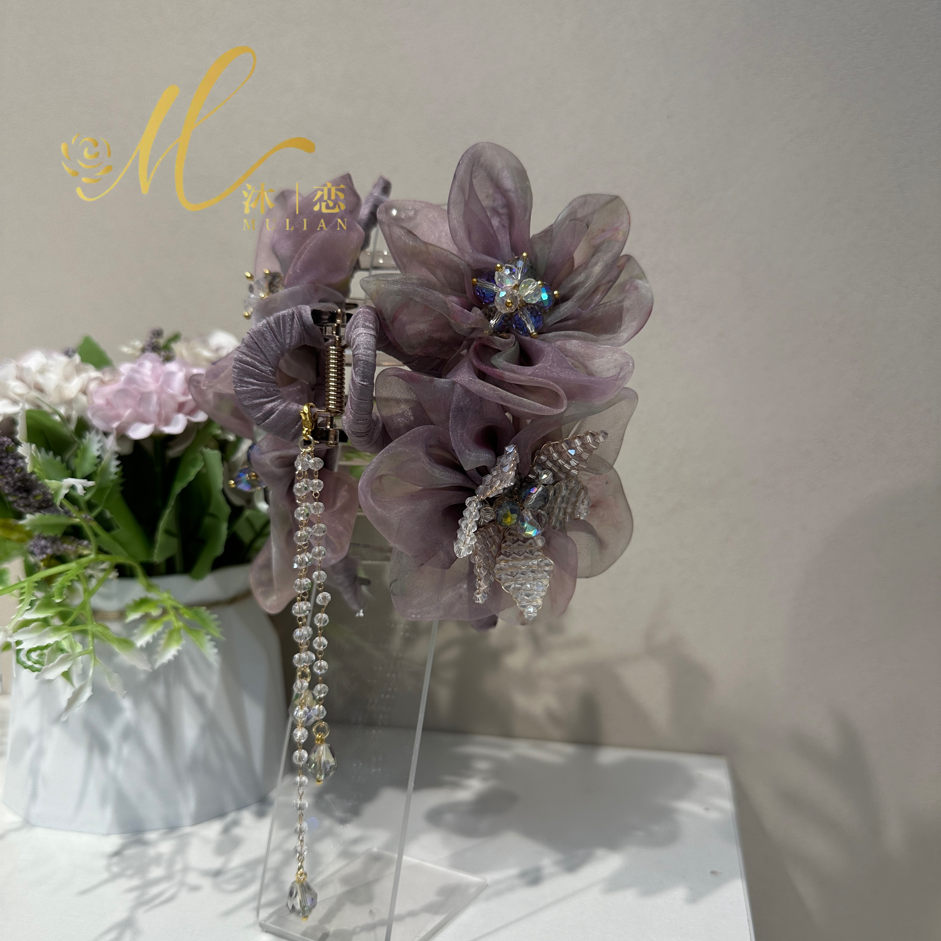 E316【13 CM抓夹】发饰气质超仙头饰手工