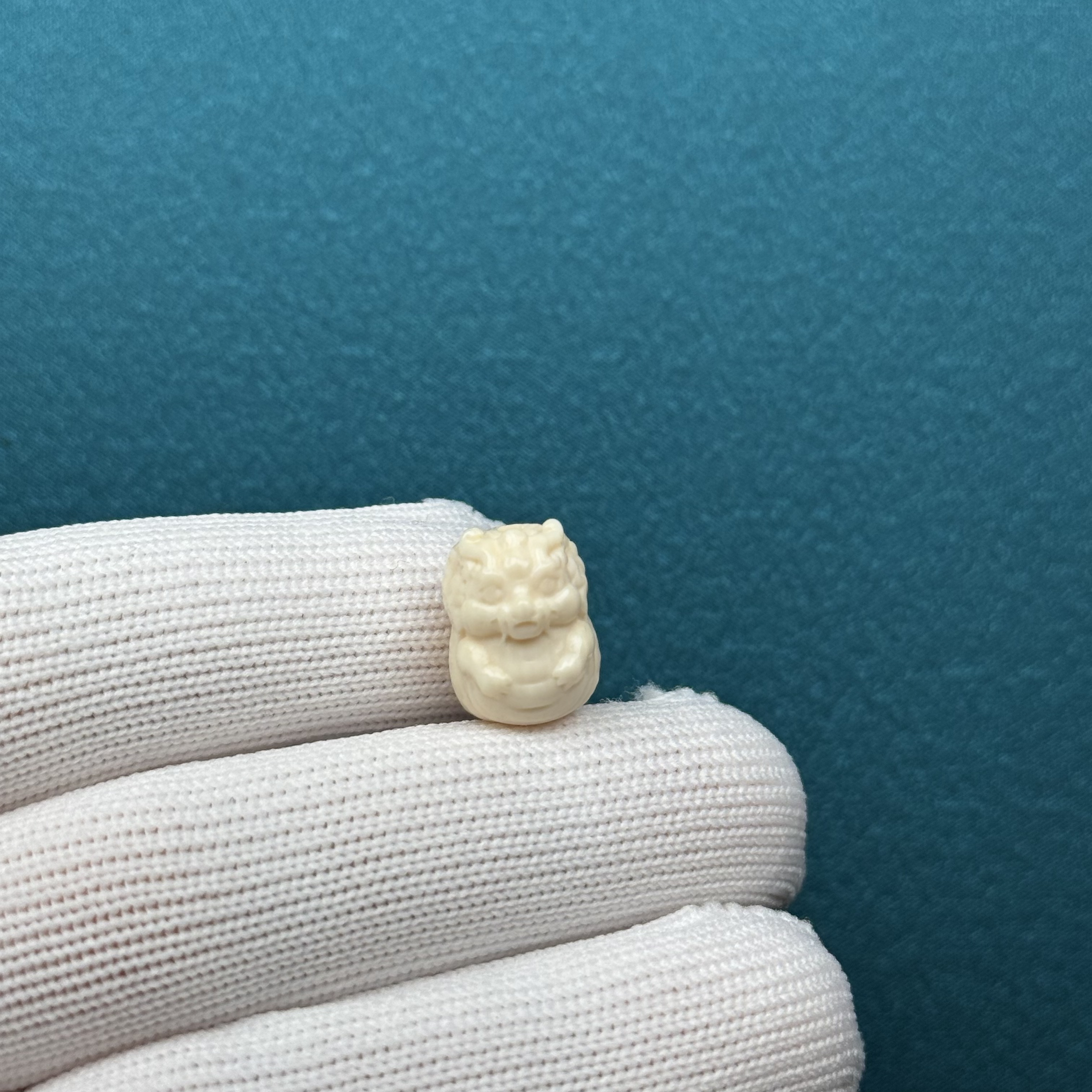  D64-78天然猛犸牙 瑕疵特价龙宝宝10.7*14*10mm支持复检假一罚十