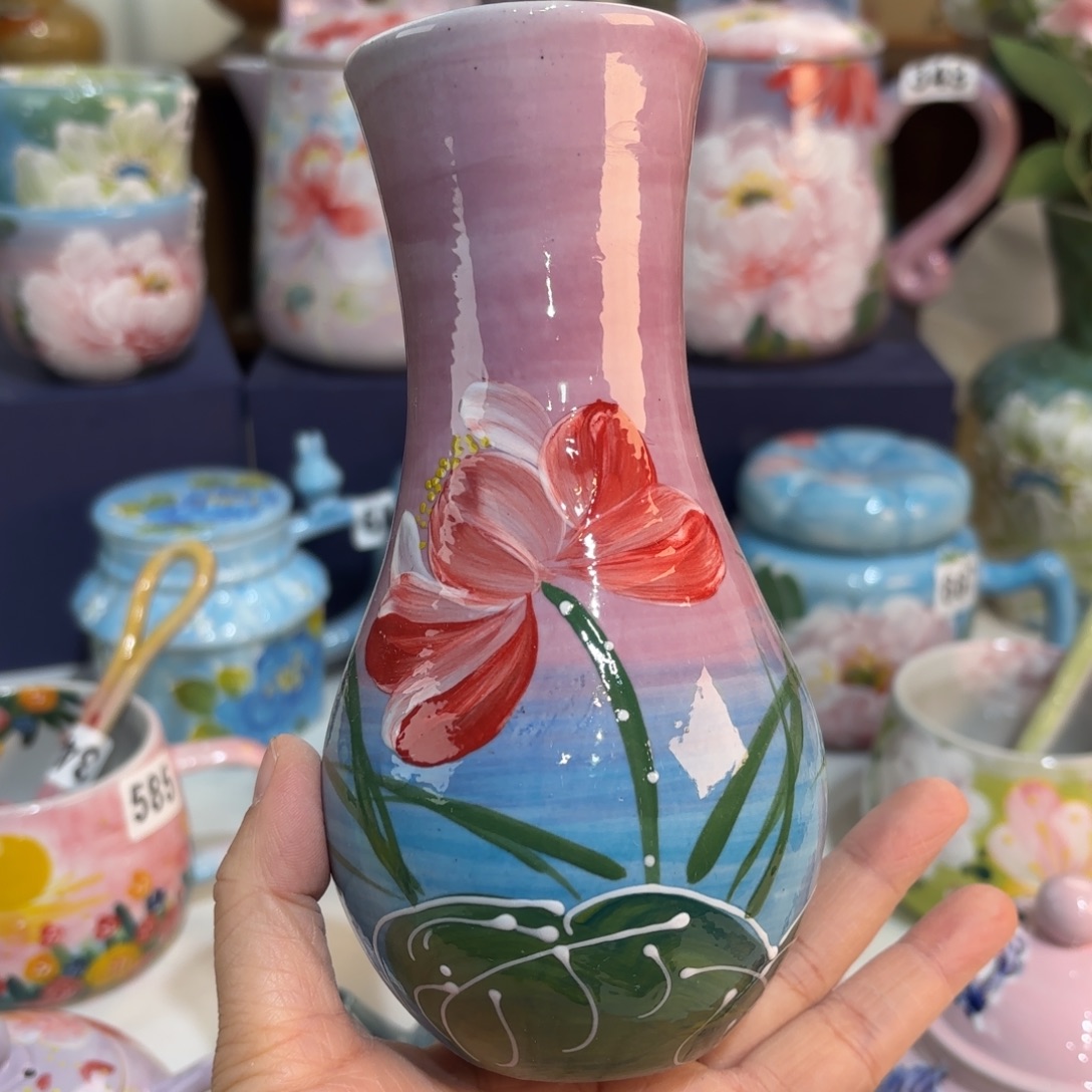 静***静景德镇手绘高温釉下彩陶瓷茶具