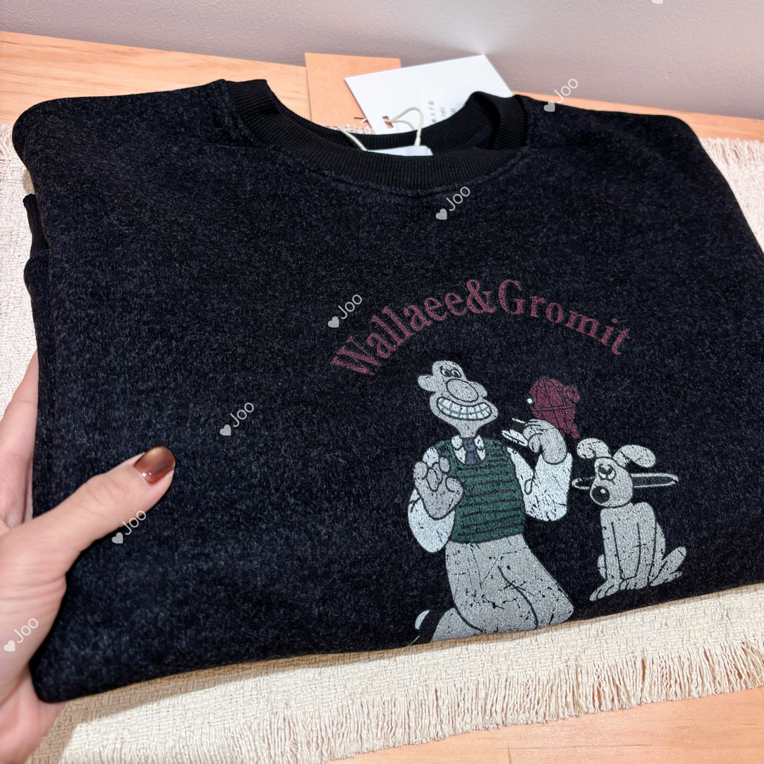 [Joo·卡通大嘴巴] 冬季上新加绒印花百搭休闲卫衣