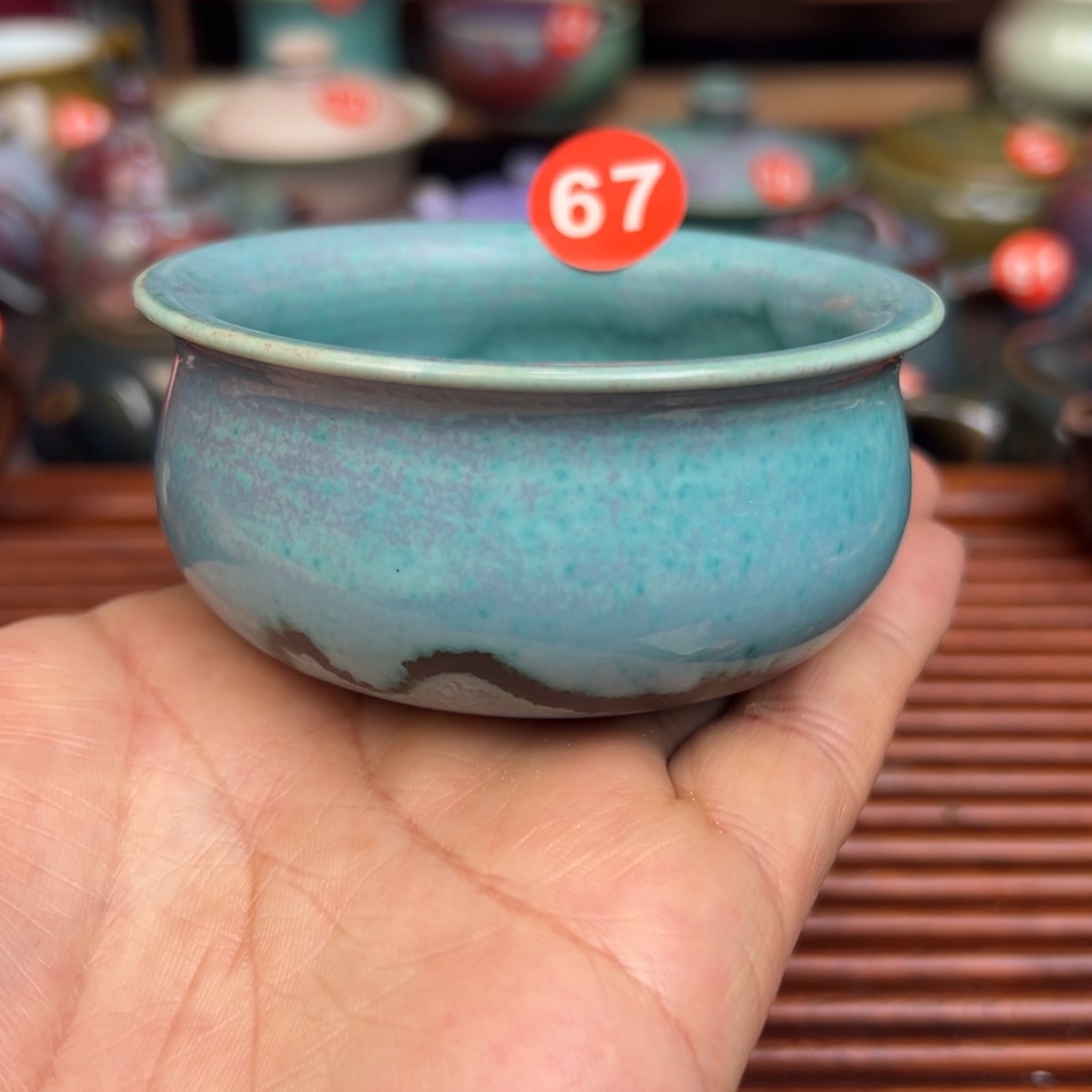 手工制作钧窑茶器