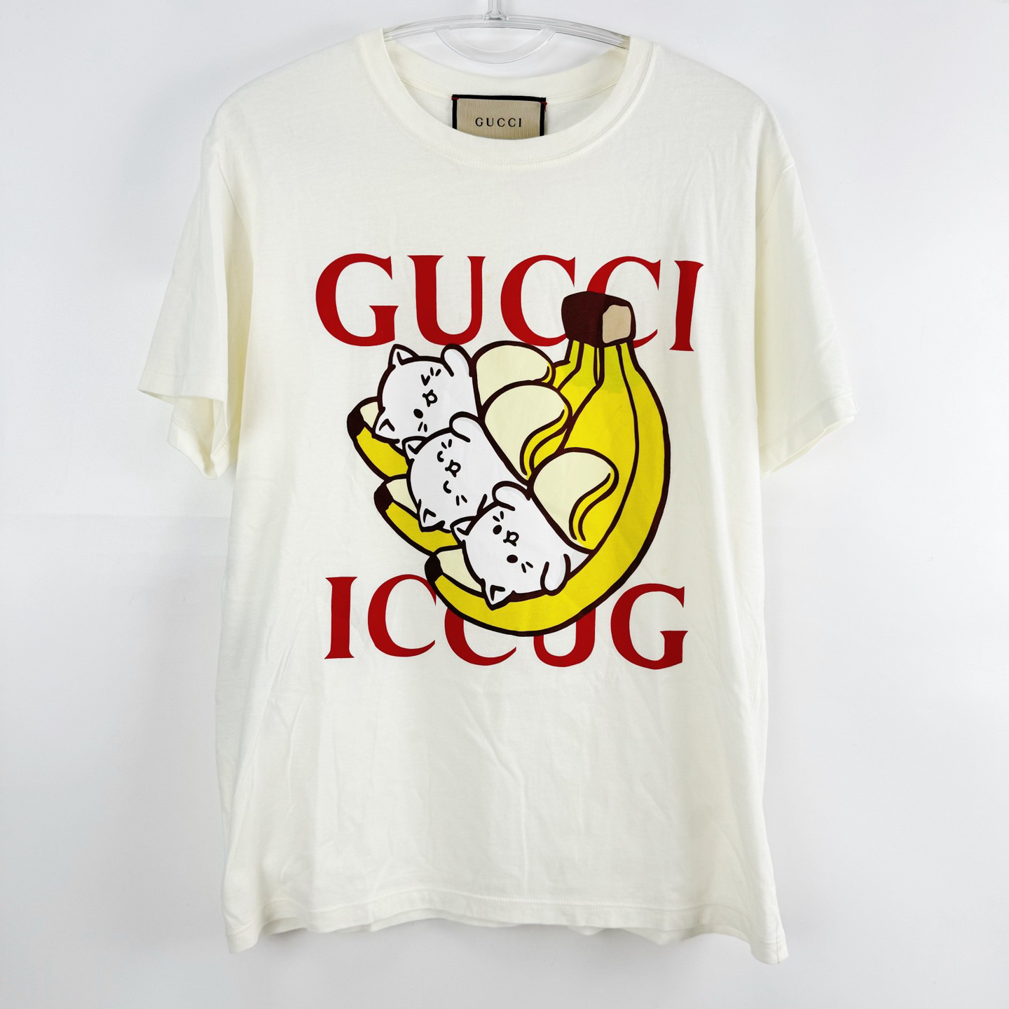 99新 GUCCI/古驰 XXS码GUCCI古驰  x Bananya Logo香蕉小猫sz0215