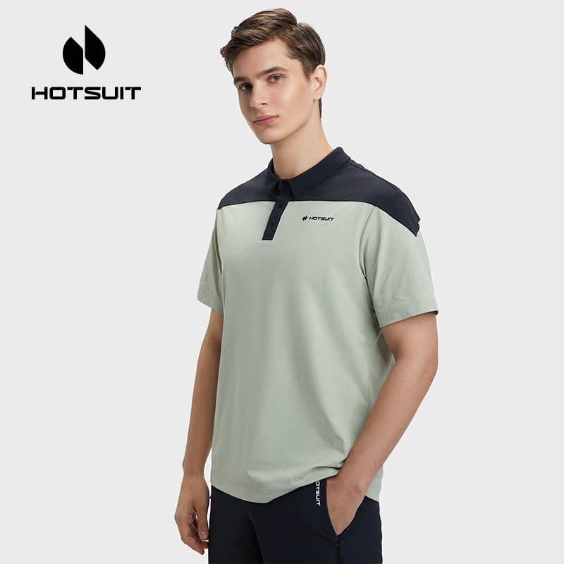 HOTSUIT/后秀男士DailyPRO科技T恤POLO衫夏季拼色速干52221 0905