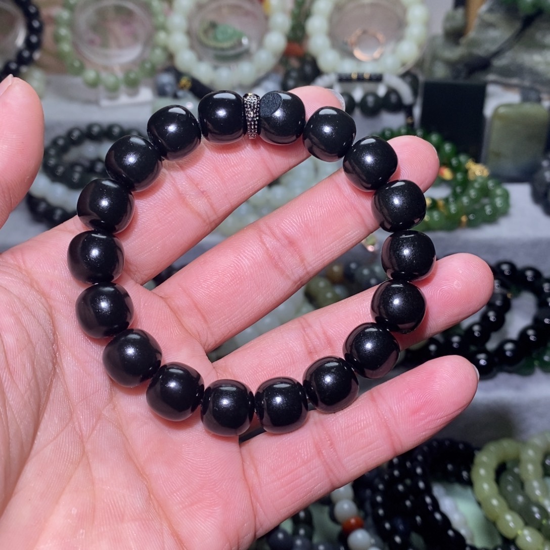 和田玉未镶嵌手链