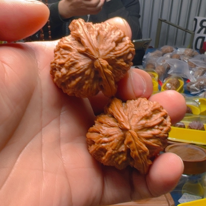 把件文玩核桃白狮子头