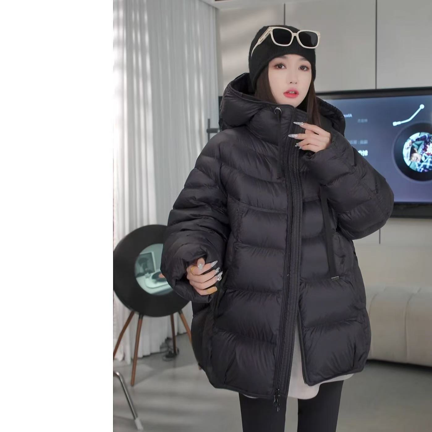 【赵一一】2025冬季新款90鸭绒保暖一手长休闲排骨羽绒服Y24160