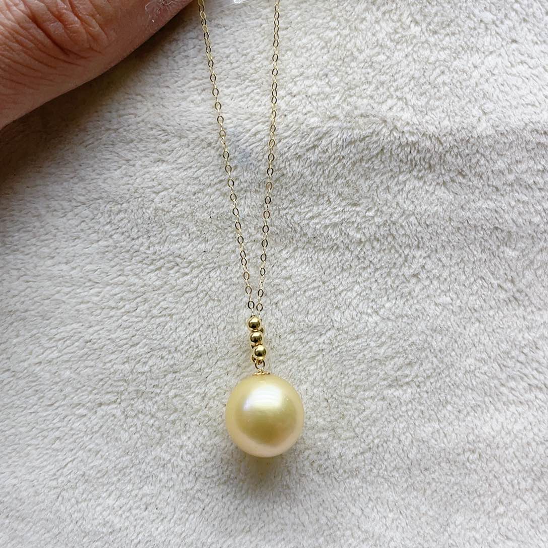 海水珍珠颈饰18K金镶嵌