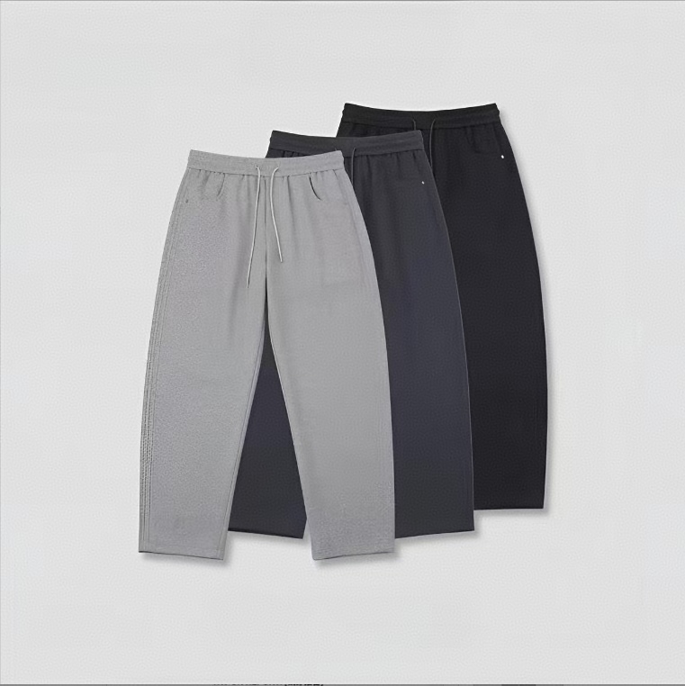 【NeoDojo】夏季日式曼巴棉显瘦百搭微弯刀直筒休闲裤-4311