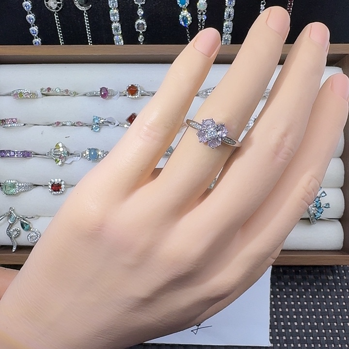 紫晶戒指合金1486