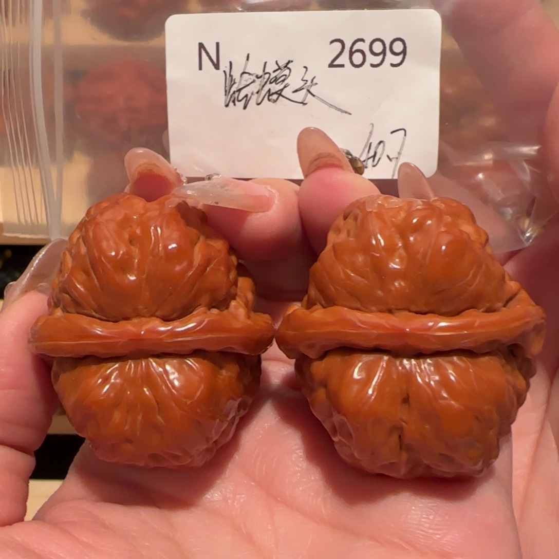 用***8吊坠文玩核桃蛤蟆头40精品