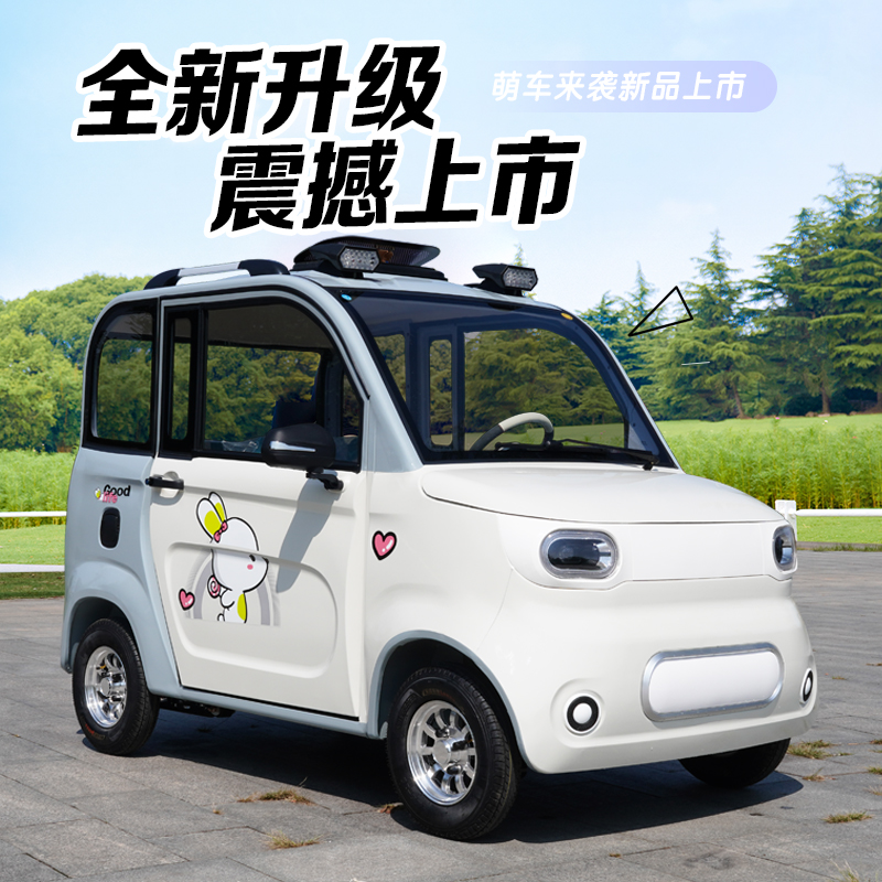 新能源四轮低速代步车老年女士无需驾照接送孩子专用定制车衣车罩