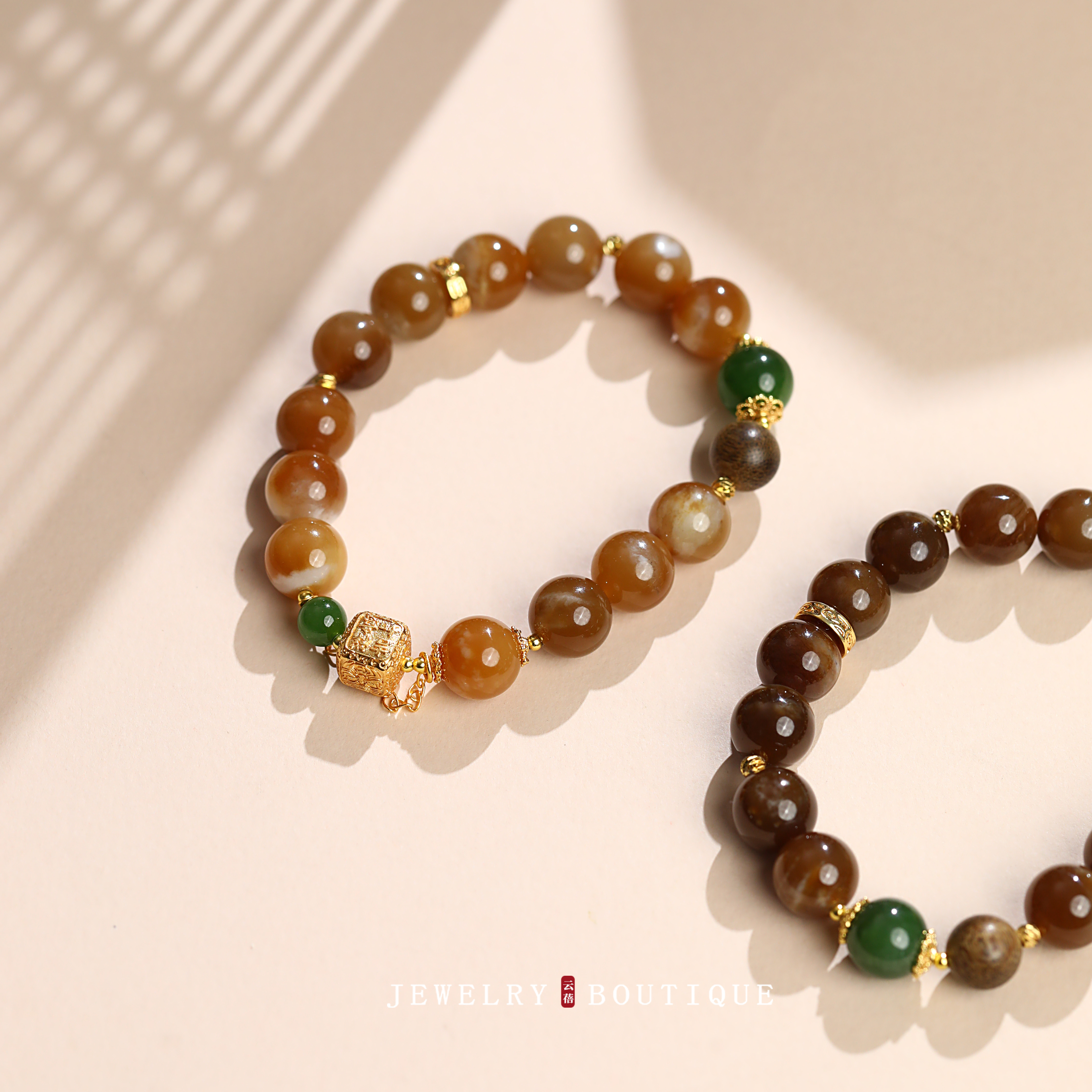 10MM糖玉串珠玉手串和田玉手链简约百搭小众设计首饰 发1条