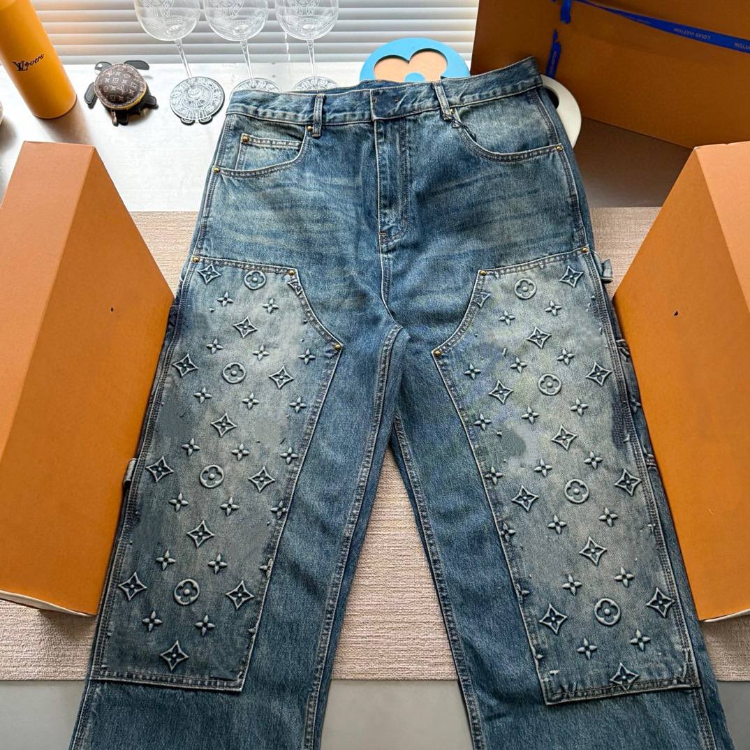 顶顶老登浮雕伐木裤