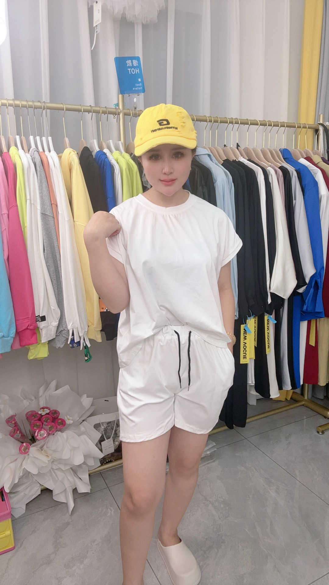 夏季韩版休闲宽松百搭小香风T恤短裤女装套装