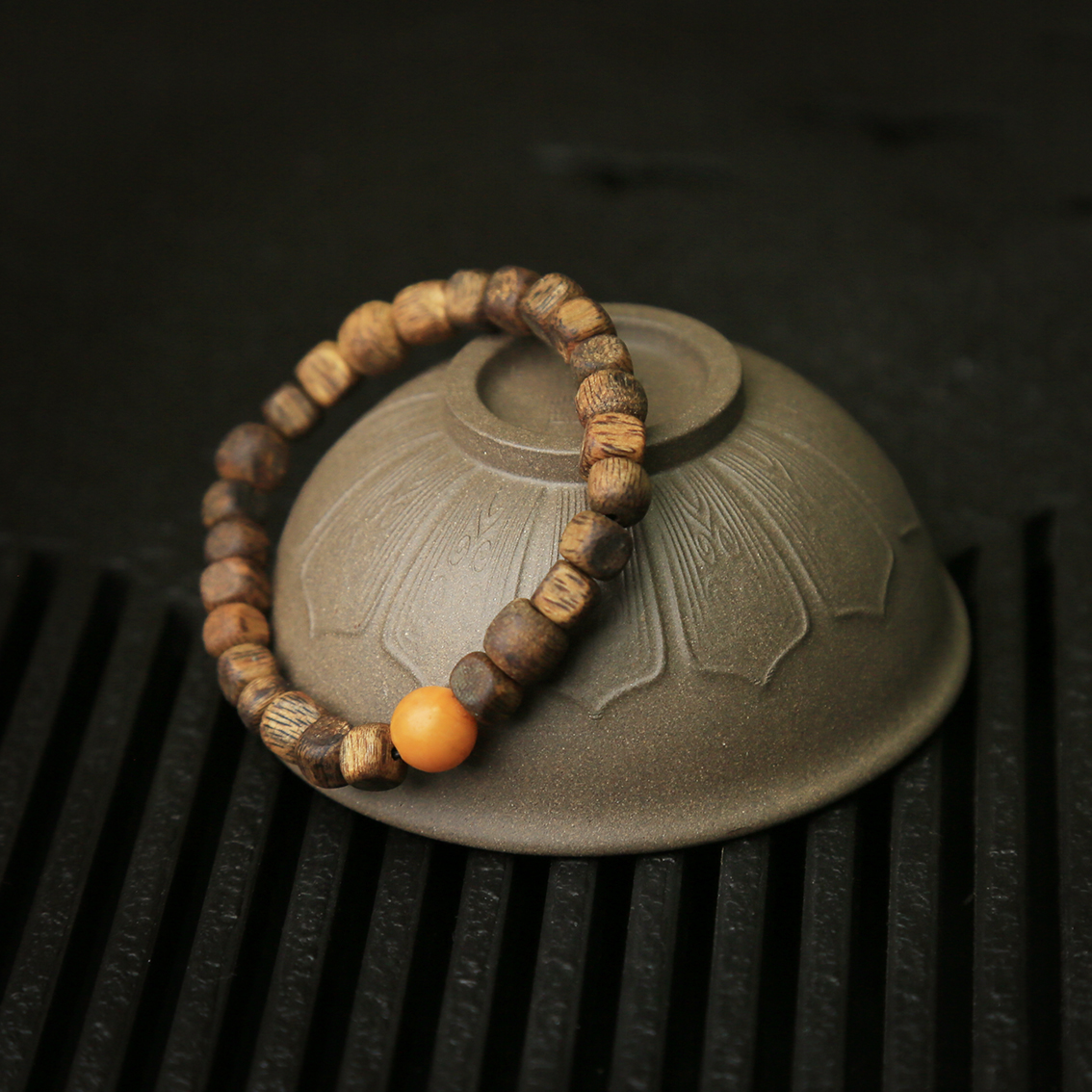 沉香沉香随形方糖块单圈手串【单圈F】 