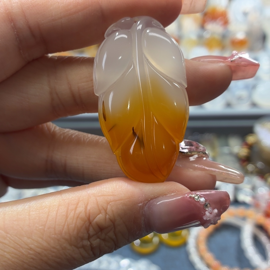 玛瑙/玉髓未镶嵌吊坠(不含链)