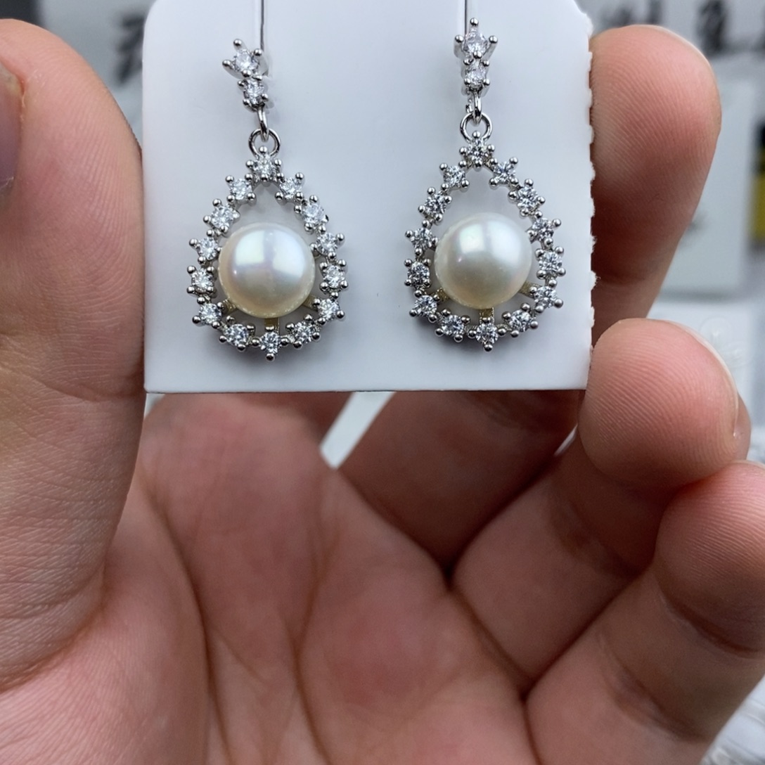 淡水珍珠未镶嵌耳饰