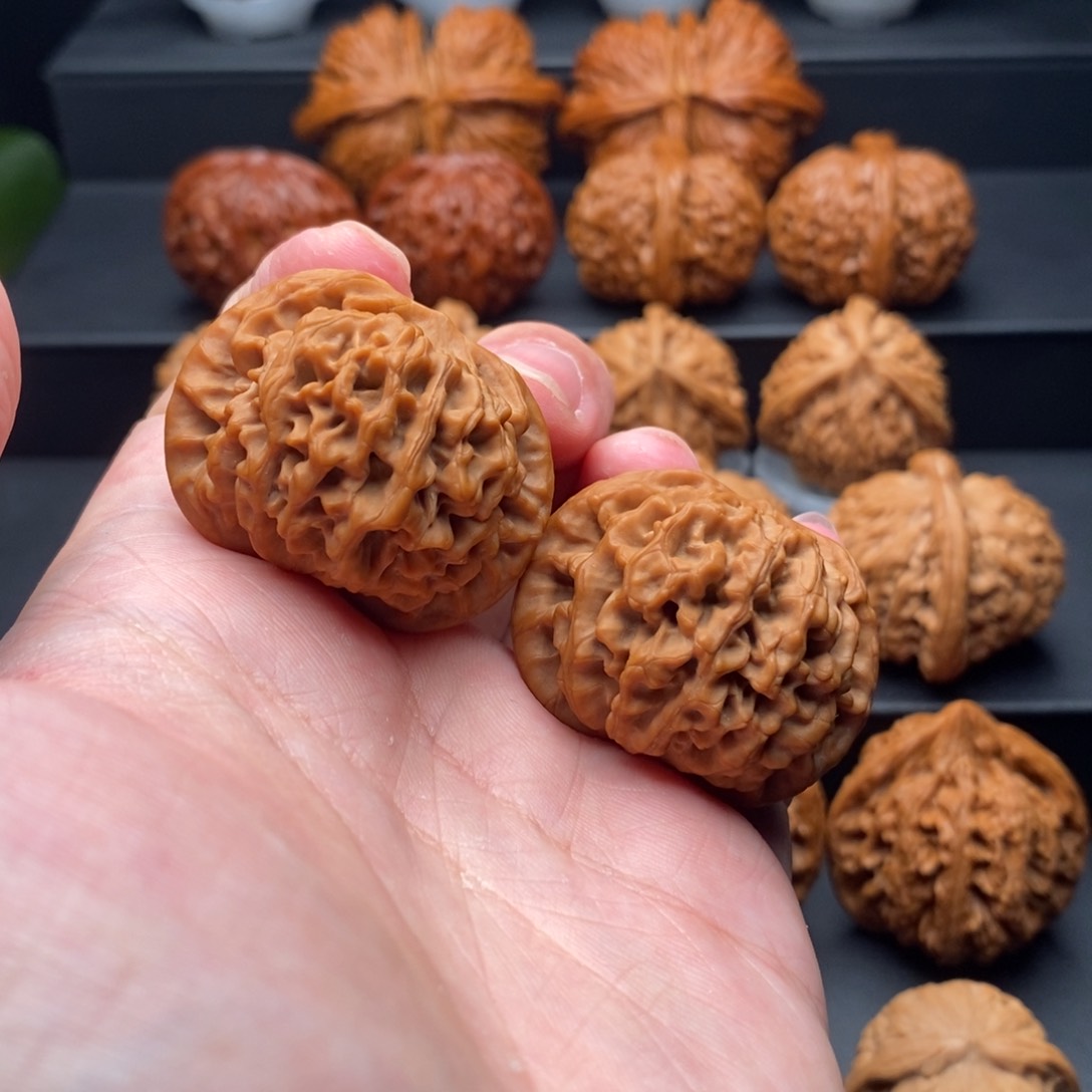 把件文玩核桃39尺全品秦闷狮子头