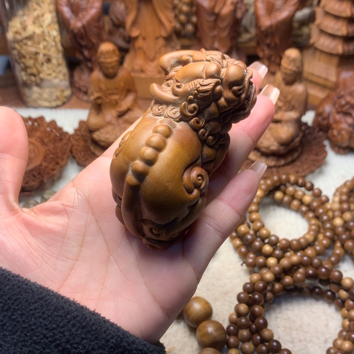 檀香木其他老山檀香手把件